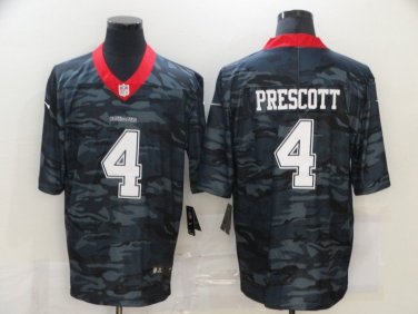 Activewear  Uniform #4 Dak Prescott Jerseys Camo Limited Shirt