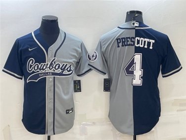 Activewear  Uniform #4 Dak Prescott Jerseys Split Navy
