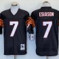 Activewear  Uniform #7 Boomer Esiason Jerseys Vintage Black Throwback Shirt