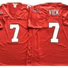 Activewear  Uniform #7 Michael Vick Jerseys Vintage Red Throwback Shirt