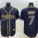 Activewear  Uniform #7 Trevon Diggs Jerseys Black Golded Baseball CoolBase Shirt
