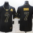 Activewear  Uniform #7 Trevon Diggs Jerseys Black Golded Est.1960 Patch Limited Shirt