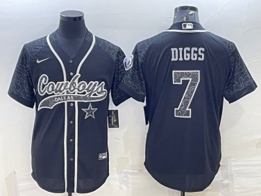 Activewear  Uniform #7 Trevon Diggs Jerseys Black Mexico Limited Shirt