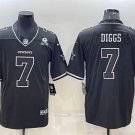 Activewear  Uniform #7 Trevon Diggs Jerseys Black Shadow Est.1960 Patch Limited Shirt