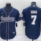 Activewear  Uniform #7 Trevon Diggs Jerseys Navy Baseball CoolBase Shirt