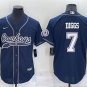 Activewear  Uniform #7 Trevon Diggs Jerseys Navy Baseball CoolBase Shirt