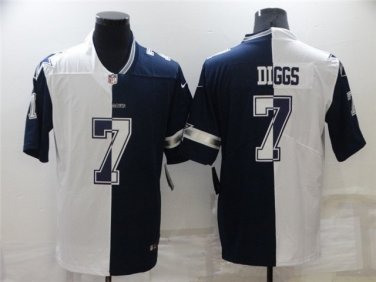 Activewear  Uniform #7 Trevon Diggs Jerseys Split Navy