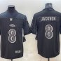 Activewear  Uniform #8 Lamar Jackson Jerseys Black RFLCTV Limited Shirt
