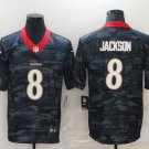 Activewear  Uniform #8 Lamar Jackson Jerseys Camo Limited Shirt
