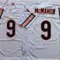 Activewear  Uniform #9 Jim McMahon Jerseys Vintage White Throwback Shirt