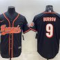 Activewear  Uniform #9 Joe Burrow Jerseys Black Baseball CoolBase Shirt