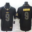 Activewear  Uniform #9 Joe Burrow Jerseys Black Golded Edition Limited Shirt