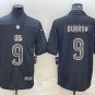 Activewear  Uniform #9 Joe Burrow Jerseys Black RFLCTV Limited Shirt