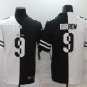 Activewear  Uniform #9 Joe Burrow Jerseys White Black Peaceful Coexisting Shirt
