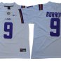 Activewear  Uniform #9 Joe Burrow Jerseys White L S U Tigers College Shirt
