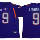 Activewear  Uniform #9 Travis Etienne Jerseys Purple Tigers College Shirt