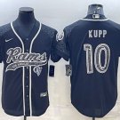 Activewear  Uniform #10 Cooper Kupp Jerseys Black RFLCTV Baseball CoolBase Shirt