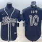 Activewear  Uniform #10 Cooper Kupp Jerseys Black RFLCTV Baseball CoolBase Shirt