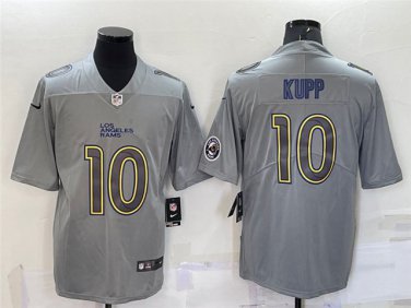 Activewear  Uniform #10 Cooper Kupp Jerseys Gray Atmosphere Fashion Limited Shirt