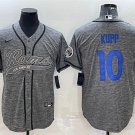 Activewear  Uniform #10 Cooper Kupp Jerseys Grey Gridiron Baseball CoolBase Shirt