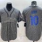 Activewear  Uniform #10 Cooper Kupp Jerseys Grey Gridiron Baseball CoolBase Shirt