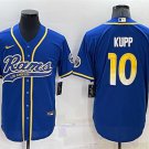Activewear  Uniform #10 Cooper Kupp Jerseys Royal Baseball CoolBase Shirt