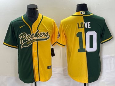 Activewear  Uniform #10 Jordan Love Jerseys Green