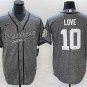 Activewear  Uniform #10 Jordan Love Jerseys Grey Gridiron Baseball CoolBase Shirt