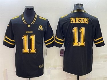 Activewear  Uniform #11 Micah Parsons Jerseys Black Gold Limited Shirt