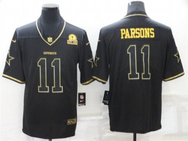 Activewear  Uniform #11 Micah Parsons Jerseys Black Golded Est.1960 Limited Shirt