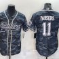 Activewear  Uniform #11 Micah Parsons Jerseys Grey Camo Baseball CoolBase Shirt