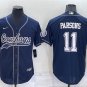 Activewear  Uniform #11 Micah Parsons Jerseys Navy Baseball CoolBase Shirt