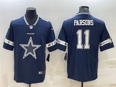 Activewear  Uniform #11 Micah Parsons Jerseys Navy Team Big Logo Limited Shirt