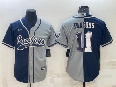 Activewear  Uniform #11 Micah Parsons Jerseys Split Navy