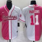 Activewear  Uniform #11 Micah Parsons Jerseys Split Pink