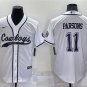 Activewear  Uniform #11 Micah Parsons Jerseys White Baseball CoolBase Shirt