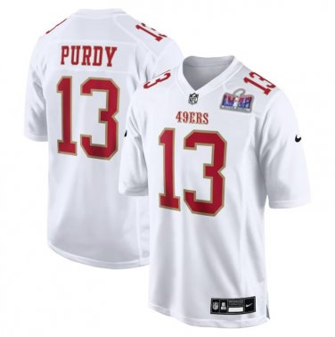 Activewear  Uniform #13 Brock Purdy Jerseys White 2024 Super Bowl LVIII Shirt
