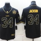 Activewear  Uniform #13 Hunter Renfrow Jerseys Black Golded 60th Patch Limited Shirt