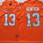 Activewear  Uniform #13 Hunter Renfrow Jerseys Orange Clemson Tigers Shirt