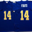Activewear  Uniform #14 Dan Fouts Jerseys M&N Vintage Royal Throwback Shirt