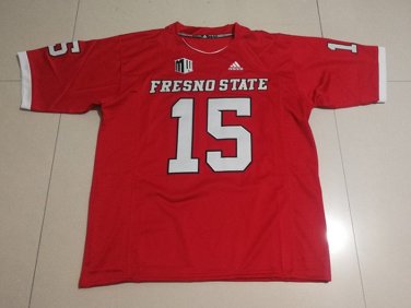 Activewear  Uniform #15 Davante Adams Jerseys Red Fresno Bulldogs Shirt