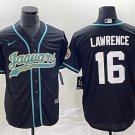 Activewear  Uniform #16 Trevor Lawrence Jerseys Black Baseball CoolBase Shirt