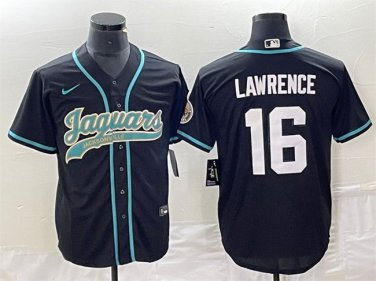 Activewear  Uniform #16 Trevor Lawrence Jerseys Black Baseball CoolBase Shirt