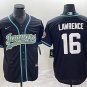 Activewear  Uniform #16 Trevor Lawrence Jerseys Black Baseball CoolBase Shirt