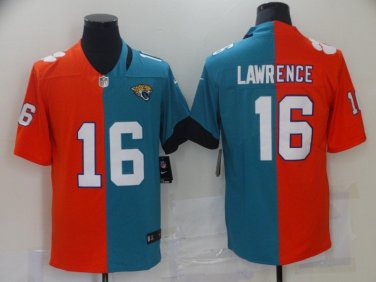 Activewear  Uniform #16 Trevor Lawrence Jerseys Black Golded Edition Limited Shirt