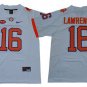 Activewear  Uniform #16 Trevor Lawrence Jerseys White Tigers College Shirt
