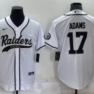 Activewear  Uniform #17 Davante Adams Jerseys White Grey Baseball CoolBase Shirt