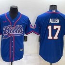 Activewear  Uniform #17 Josh Allen Jerseys Blue Baseball CoolBase Shirt