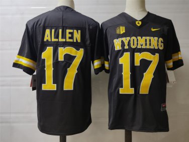 Activewear  Uniform #17 Josh Allen Jerseys Brown MY Cowboys College Shirt