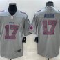 Activewear  Uniform #17 Josh Allen Jerseys Gray Atmosphere Fashion Limited Shirt